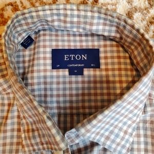 ETON Men's Button Down 39 Medium Neck 15 1/2